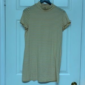 Anthropologie Yellow Striped Dress Size Small (S)